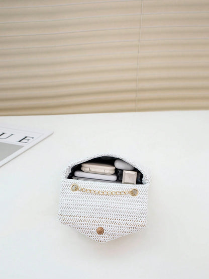 Mini Fashionable Flap Chain Crossbody Bag, Women's Shoulder Messenger Bag For Phone, Gift, Vacation, Shopping
