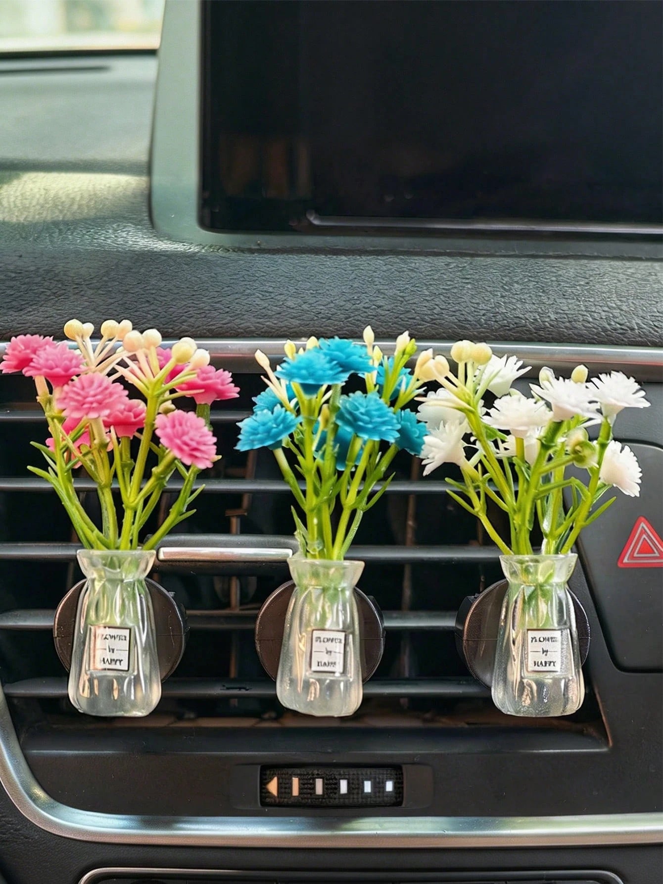 Mini Flower Vase Car Air Vent Aromatherapy Clip, Floral Decorative Fragrance Clip, Car Air Vent Fragrance Diffuser, Cute Car Interior Decor, Elegant Women's Car Interior Decoration, Ideal Holiday Gift