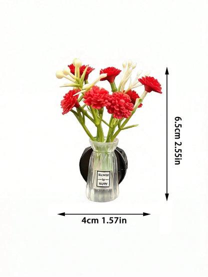 Mini Flower Vase Car Air Vent Aromatherapy Clip, Floral Decorative Fragrance Clip, Car Air Vent Fragrance Diffuser, Cute Car Interior Decor, Elegant Women's Car Interior Decoration, Ideal Holiday Gift