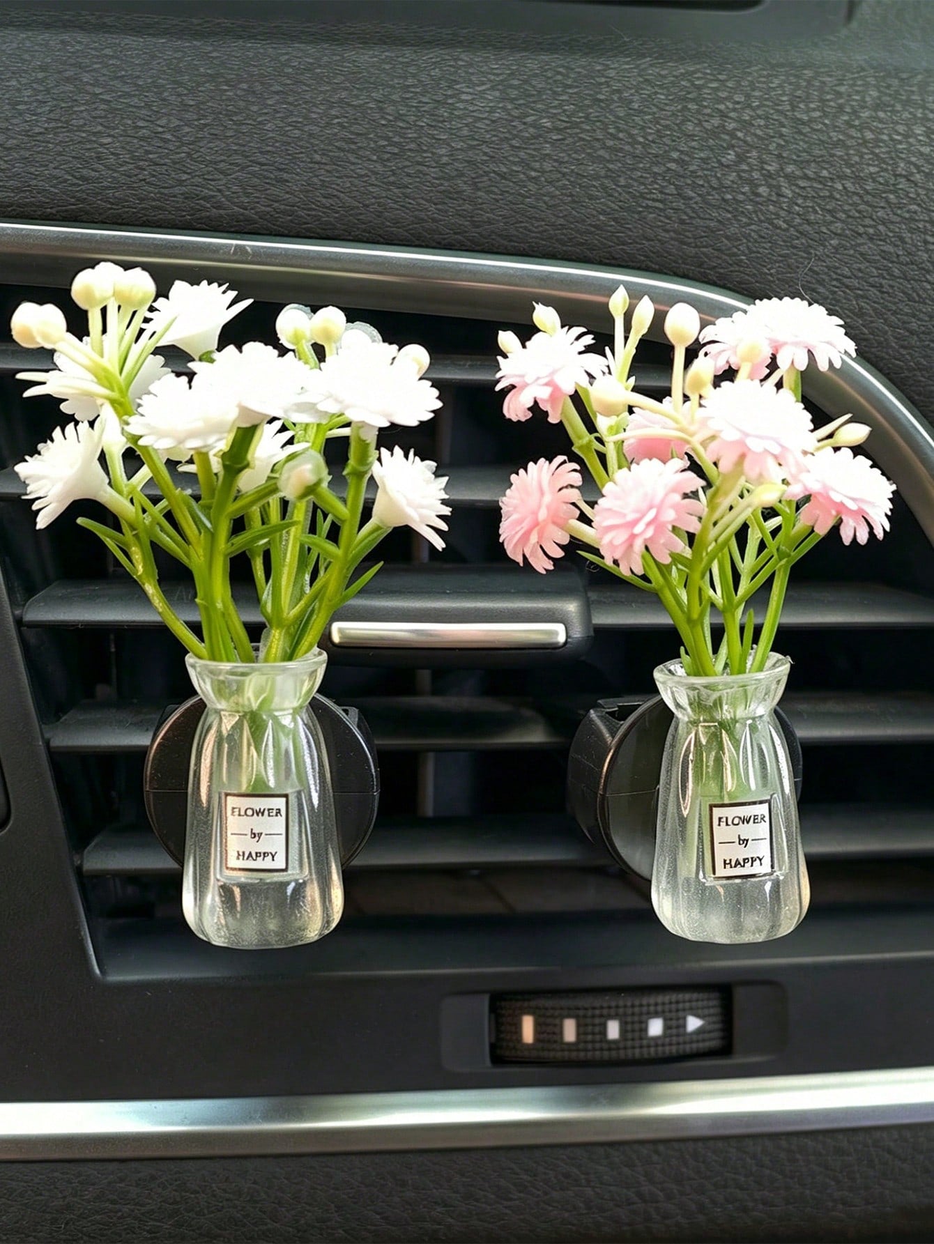 Mini Flower Vase Car Air Vent Aromatherapy Clip, Floral Decorative Fragrance Clip, Car Air Vent Fragrance Diffuser, Cute Car Interior Decor, Elegant Women's Car Interior Decoration, Ideal Holiday Gift