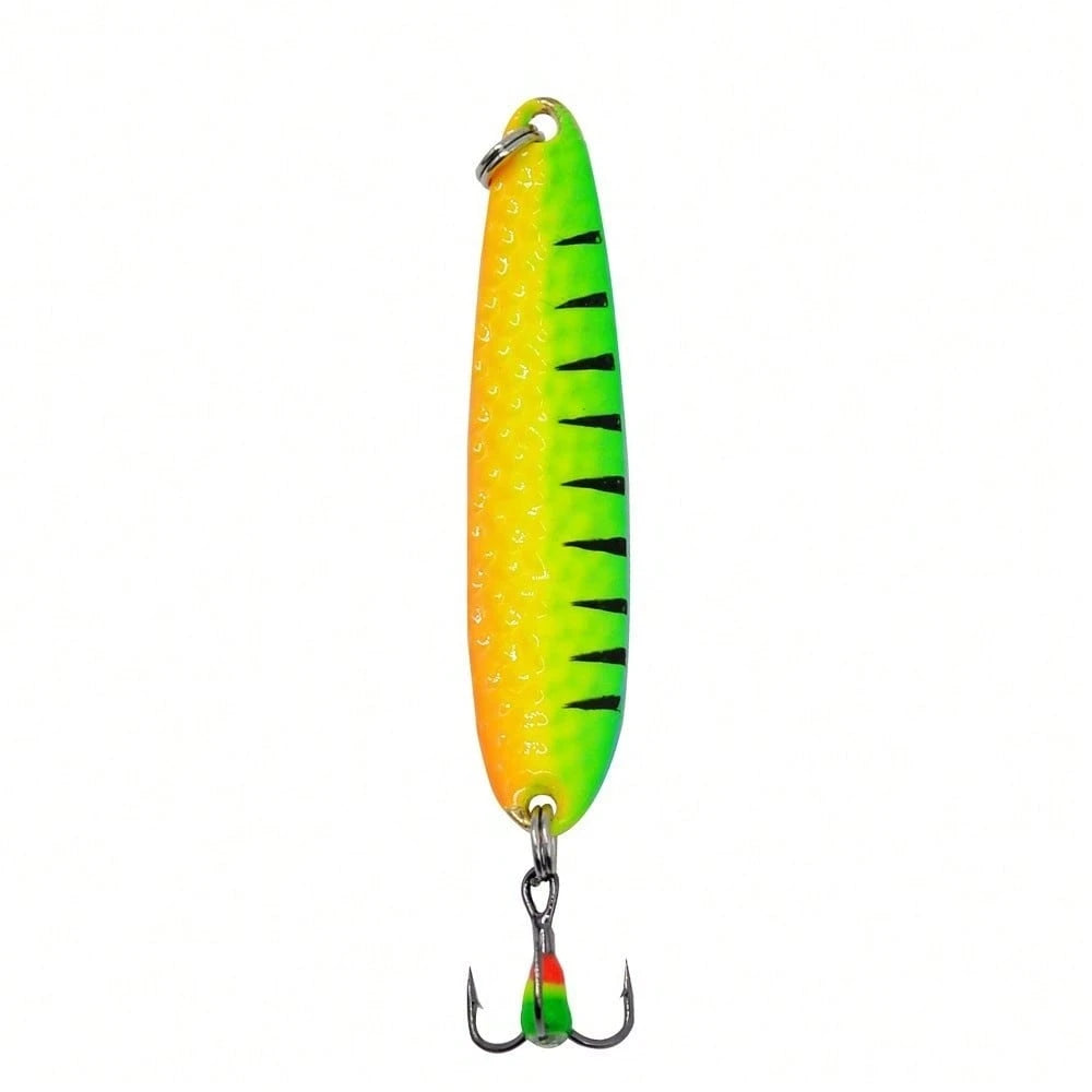 Miniature Metal Spoon-Shaped Ice Fishing Lures- Realistic Spoon-Shaped VIB Hard Lures, Available In 5 Color Options, Mini Minnows Suitable For Both Freshwater And Saltwater Winter Fishing (Compact Si