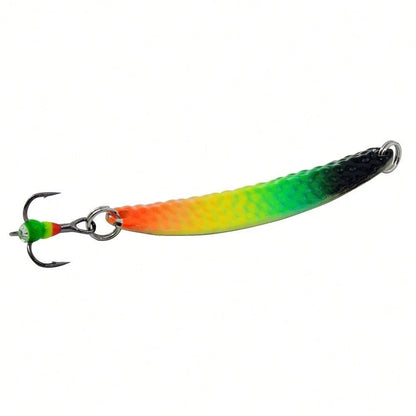 Miniature Metal Spoon-Shaped Ice Fishing Lures- Realistic Spoon-Shaped VIB Hard Lures, Available In 5 Color Options, Mini Minnows Suitable For Both Freshwater And Saltwater Winter Fishing (Compact Si