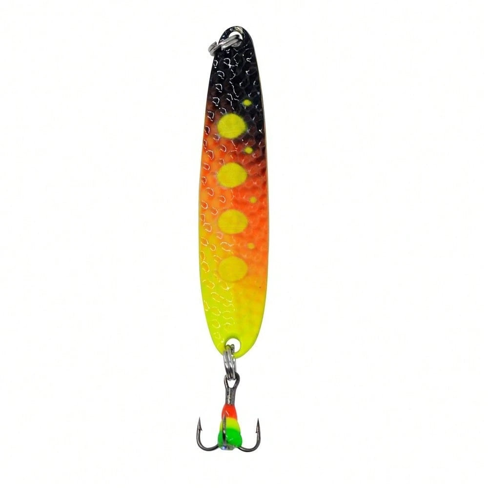 Miniature Metal Spoon-Shaped Ice Fishing Lures- Realistic Spoon-Shaped VIB Hard Lures, Available In 5 Color Options, Mini Minnows Suitable For Both Freshwater And Saltwater Winter Fishing (Compact Si