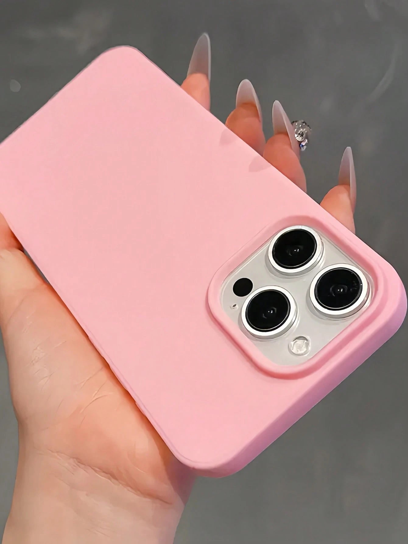 Minimalist Black Solid Color Basic 1pc Black Matte Simple Large Hole Lens Protection Anti-Drop Phone Case, Personalized Compatible With IPhone 16 Pro Max, 17/16/15/14 Plus, 13/12/11 Protective Cover S