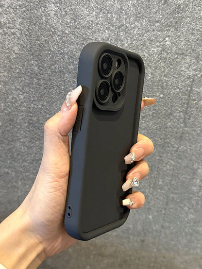 Minimalist Solid Color Basic Shockproof Simple Thick Red Phone Case, Compatible With IPhone 17 Pro Max/17 Pro/17 Air/17/16 Pro Max/16/16 Pro/16 Plus/16E/15/15 Plus/15 Pro/15 Pro Max/11/12/13/14 Pro Ma