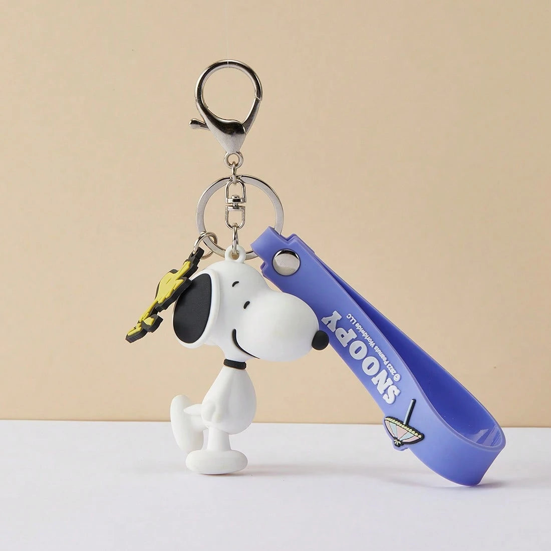 Miniso Snoopy Summer Journey Series 3D Ornament,PVC Material Keychain, Summer Element Carving, Suitable For Backpack & Key Decoration,Best Gift(1 PC)