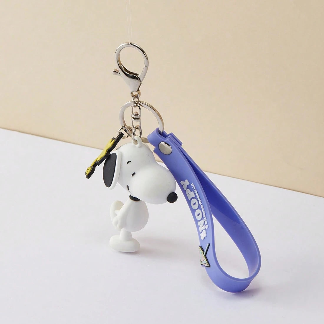 Miniso Snoopy Summer Journey Series 3D Ornament,PVC Material Keychain, Summer Element Carving, Suitable For Backpack & Key Decoration,Best Gift(1 PC)
