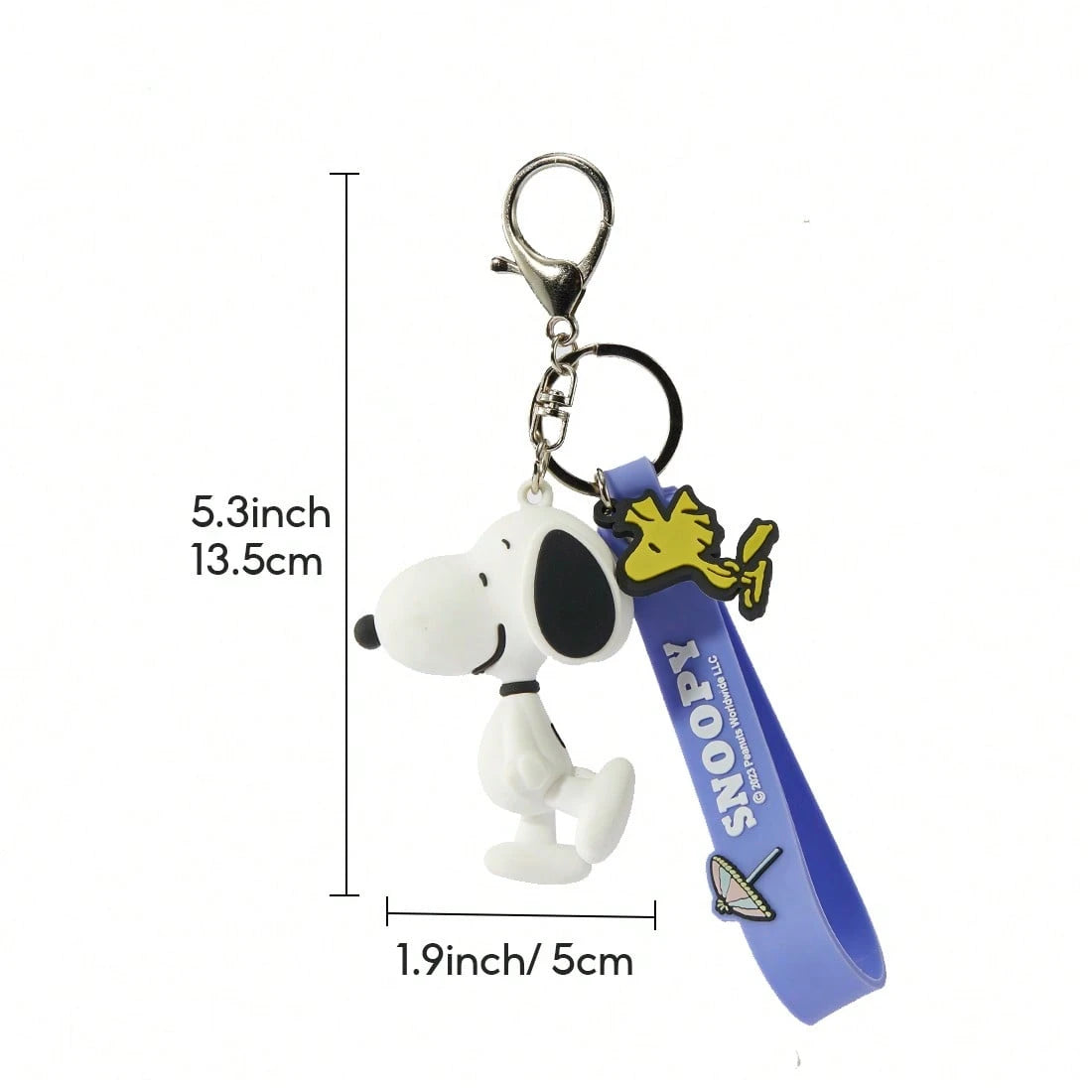Miniso Snoopy Summer Journey Series 3D Ornament,PVC Material Keychain, Summer Element Carving, Suitable For Backpack & Key Decoration,Best Gift(1 PC)