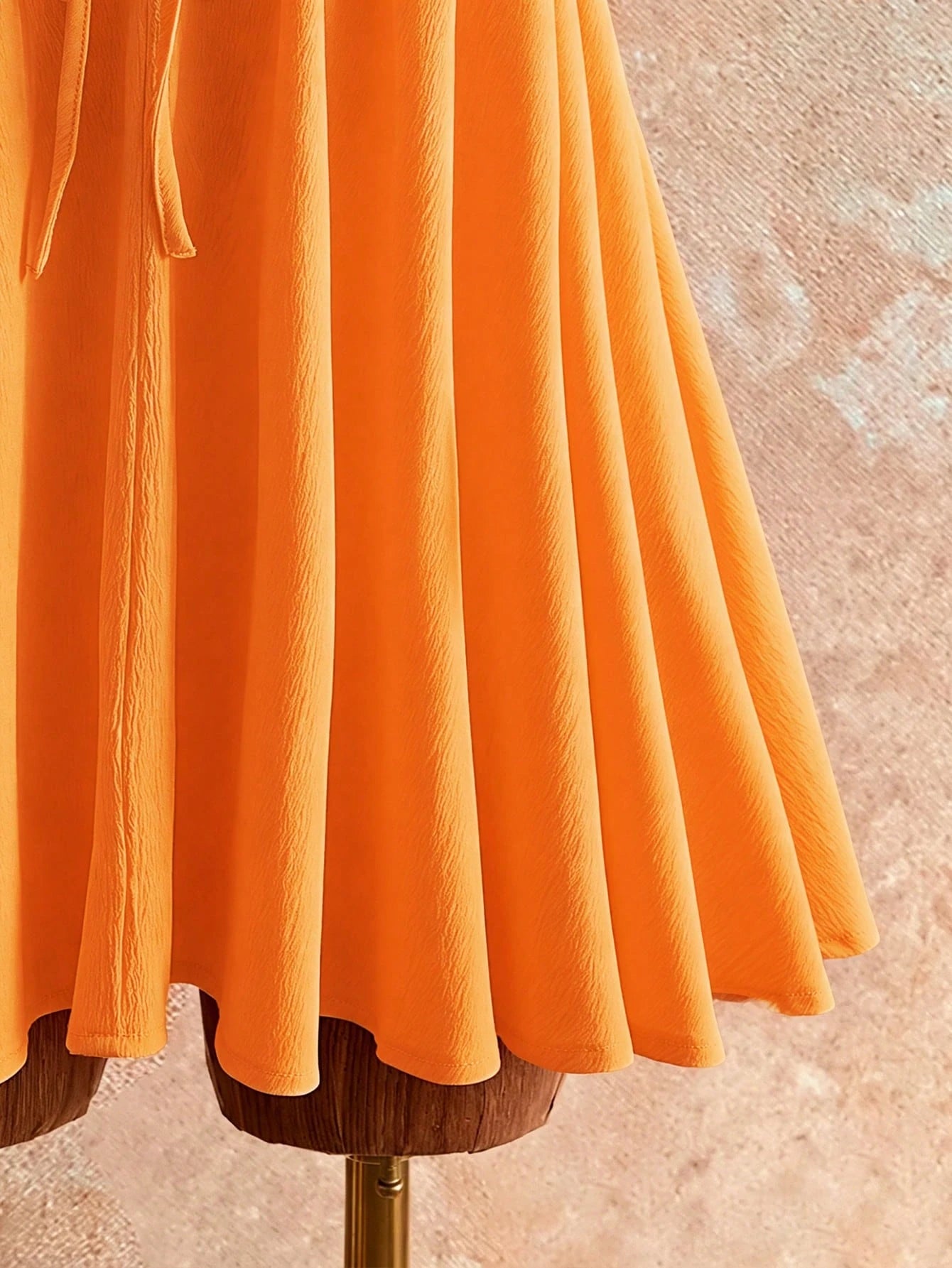 Mistrie Summer Beach Vacation New Textured Light Yellow Spaghetti Strap Puff Dress, Sexy Open Back Umbrella Mini Dress Dress For Women