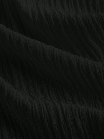 MOD Black Minimalist Versatile Spaghetti Strap Dress For Women