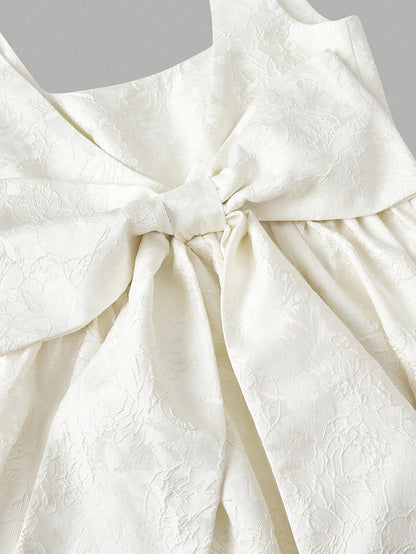 MOD Women's Apricot Bowknot Backless Dress,New Year's Eve Dress,Party Dress,Elegant Dress Women,Corset Top Dress, Party Dresses,Valentine's Day Dress,New Year Dress,Date Night Dresscountry