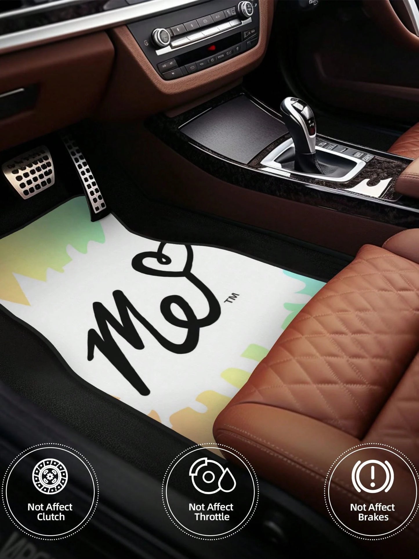 Moriah Elizabeth Me 4-Piece Custom Printed All-Weather Floor Mats- Universal Fit For Suv, Truck, Van| Easy Clean