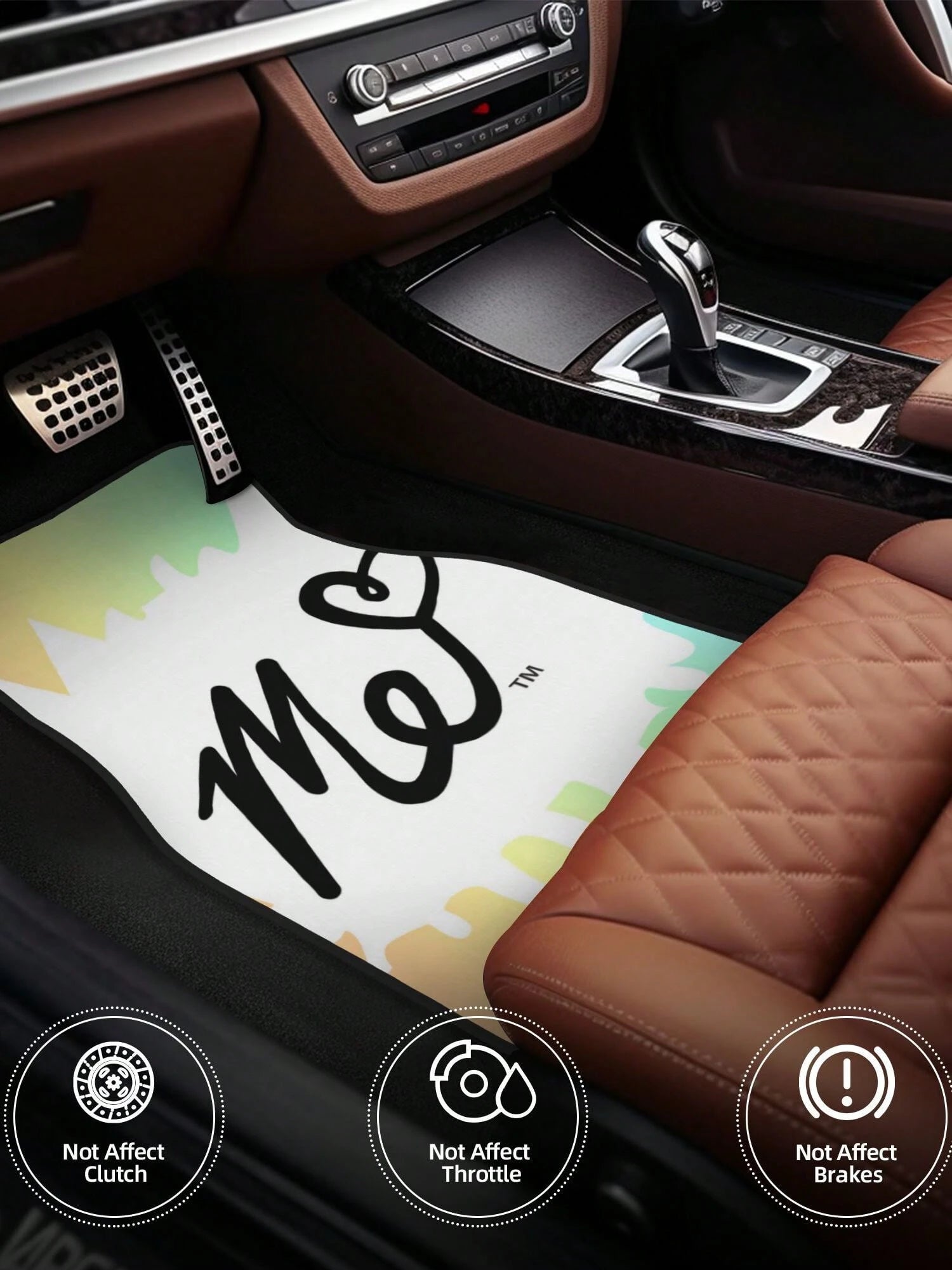 Moriah Elizabeth Me 4-Piece Custom Printed All-Weather Floor Mats- Universal Fit For Suv, Truck, Van| Easy Clean