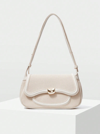 MOTF PREMIUM WOMEN FLAP SHOULDER BAG, COMMUTE, PU LEATHER