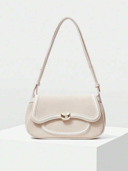 MOTF PREMIUM WOMEN FLAP SHOULDER BAG, COMMUTE, PU LEATHER