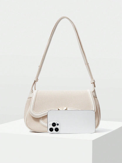 MOTF PREMIUM WOMEN FLAP SHOULDER BAG, COMMUTE, PU LEATHER