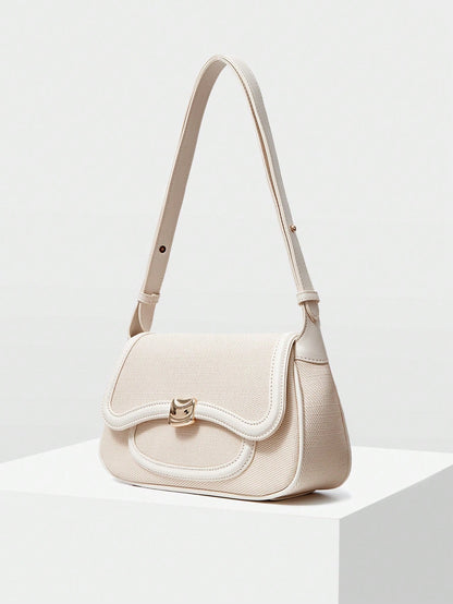 MOTF PREMIUM WOMEN FLAP SHOULDER BAG, COMMUTE, PU LEATHER