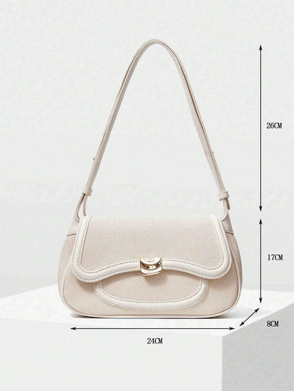 MOTF PREMIUM WOMEN FLAP SHOULDER BAG, COMMUTE, PU LEATHER