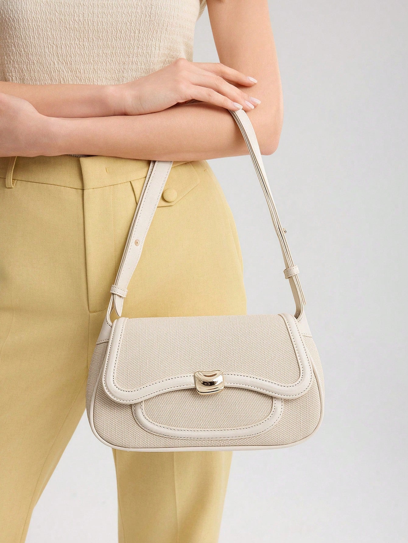 MOTF PREMIUM WOMEN FLAP SHOULDER BAG, COMMUTE, PU LEATHER