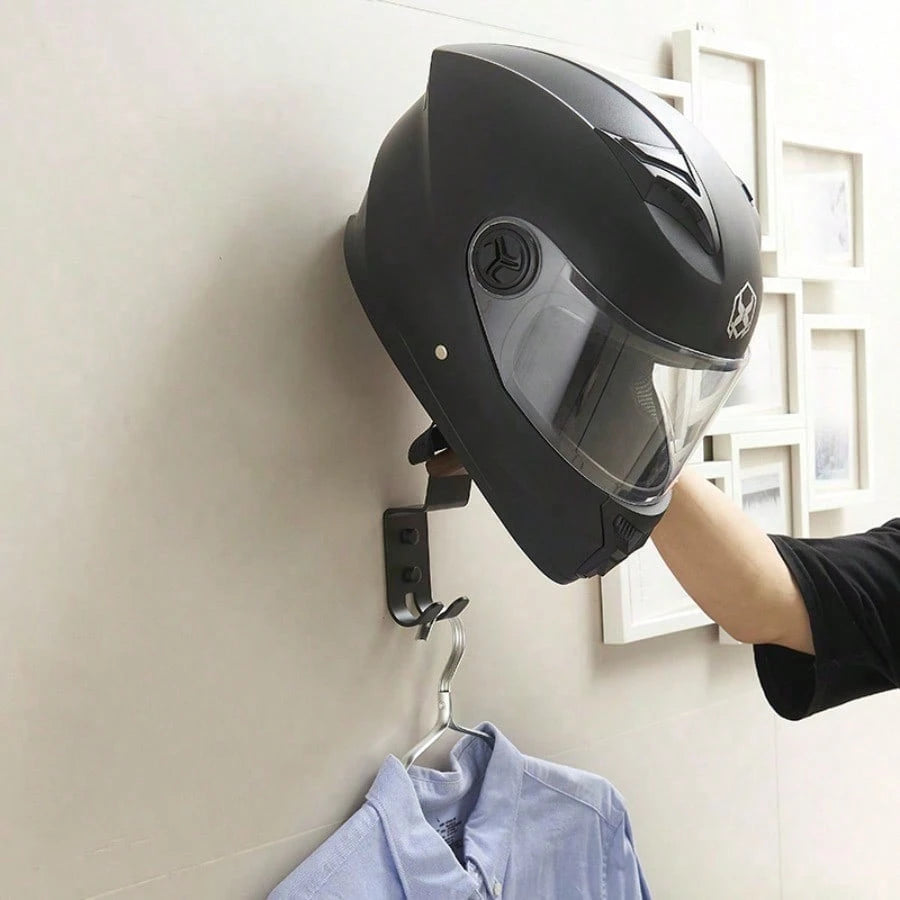 Motorcycle Helmet Rack, Electric Bike Helmet Storage Wall Mount Display Holder