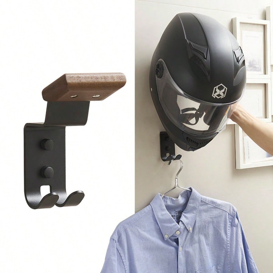 Motorcycle Helmet Rack, Electric Bike Helmet Storage Wall Mount Display Holder