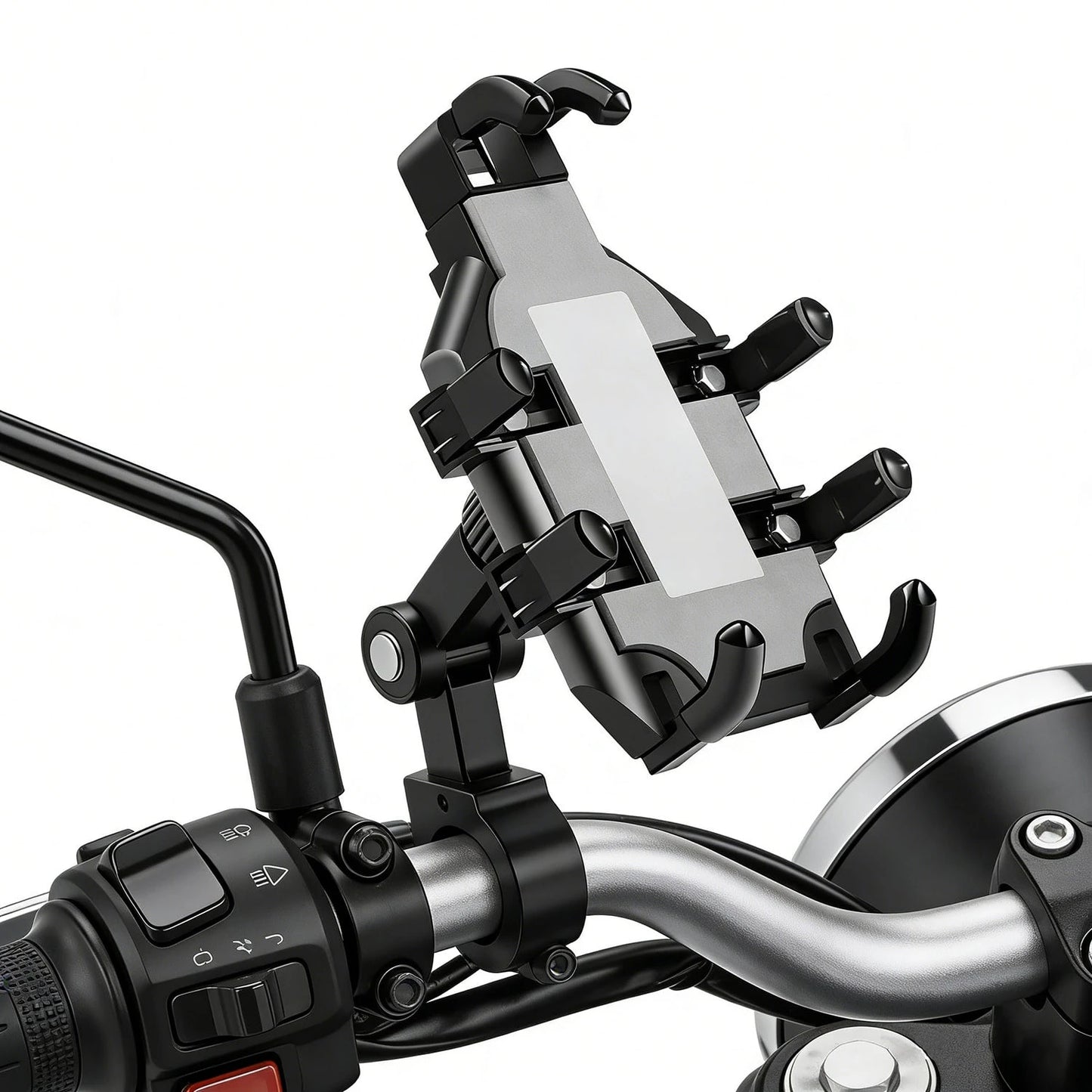 Motorcycle Navigation Bracket Motorcycle Bicycle Electric Vehicle Riding Mobile Phone Holder Anti Shock And Drop Phone GPS Holder