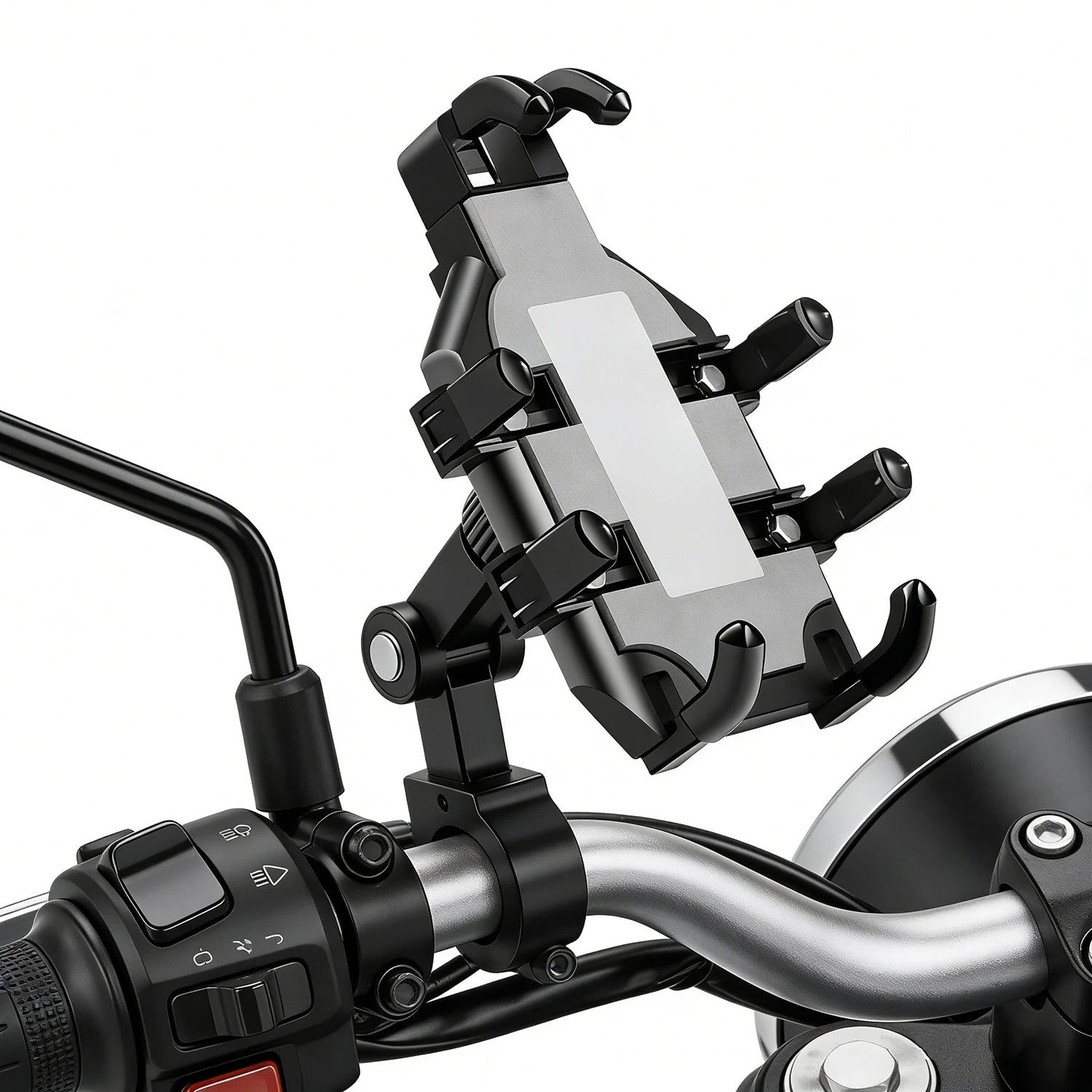 Motorcycle Navigation Bracket Motorcycle Bicycle Electric Vehicle Riding Mobile Phone Holder Anti Shock And Drop Phone GPS Holder