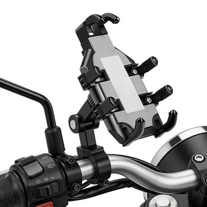 Motorcycle Navigation Bracket Motorcycle Bicycle Electric Vehicle Riding Mobile Phone Holder Anti Shock And Drop Phone GPS Holder