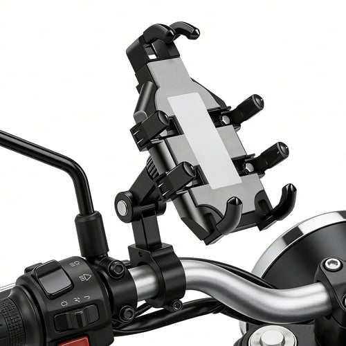 Motorcycle Navigation Bracket Motorcycle Bicycle Electric Vehicle Riding Mobile Phone Holder Anti Shock And Drop Phone GPS Holder
