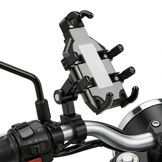 Motorcycle Navigation Bracket Motorcycle Bicycle Electric Vehicle Riding Mobile Phone Holder Anti Shock And Drop Phone GPS Holder