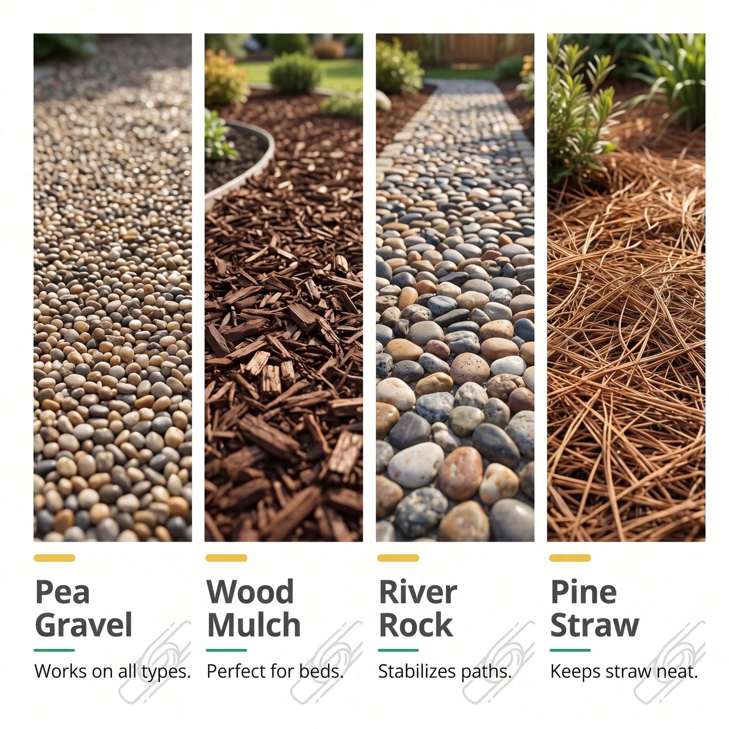Mulch & Rock Glue Max 144oz- Premium Gravel Stabilizer Glue, 2.12L Strong Bond For Landscaping Rocks/Pebbles, Waterproof & Fast-Drying Mulch Binder, Ideal For Walkways, Patios & Decorative Landscapin