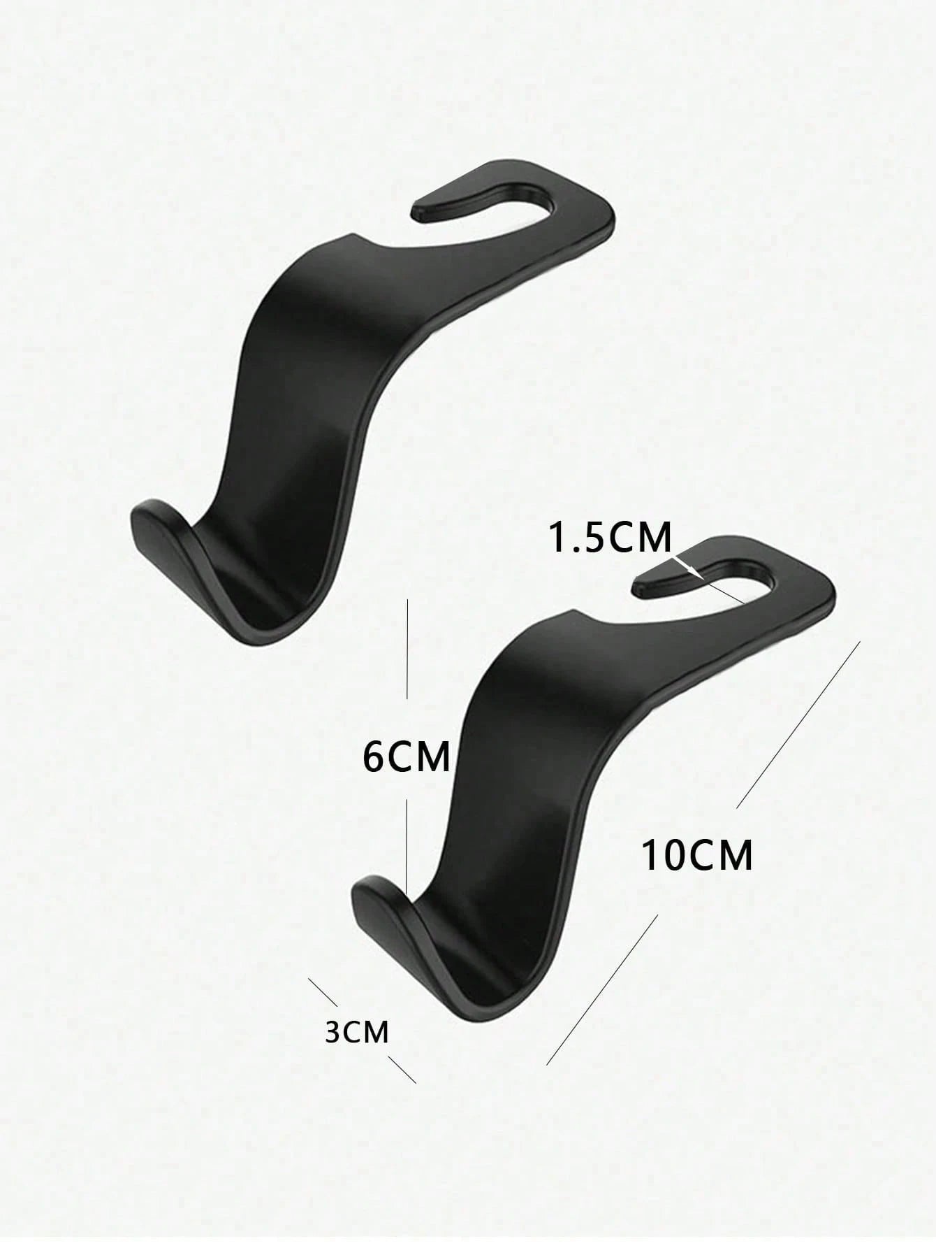 Multi-Pack Car Seat Back Hooks, Universal Car Interior Storage Hooks, Ideal For Hanging Shopping Bags, Handbags And Other Items On Front And Rear Seats
