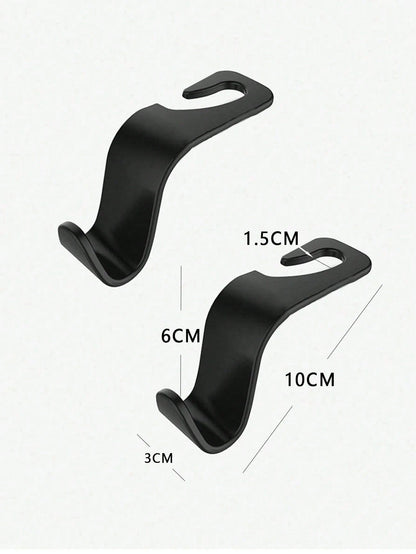 Multi-Pack Car Seat Back Hooks, Universal Car Interior Storage Hooks, Ideal For Hanging Shopping Bags, Handbags And Other Items On Front And Rear Seats