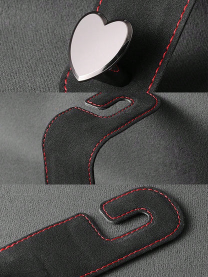 Multifunctional Heart-Shaped Metal Car Headrest Hook (1/2pcs)| Universal Back Seat Hanging Rack| Car Interior Storage Accessory| Can Hang Handbags, Shopping Bags, Umbrellas| Women's & Men's Car Se