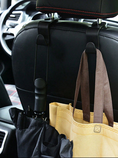 Multifunctional Heart-Shaped Metal Car Headrest Hook (1/2pcs)| Universal Back Seat Hanging Rack| Car Interior Storage Accessory| Can Hang Handbags, Shopping Bags, Umbrellas| Women's & Men's Car Se