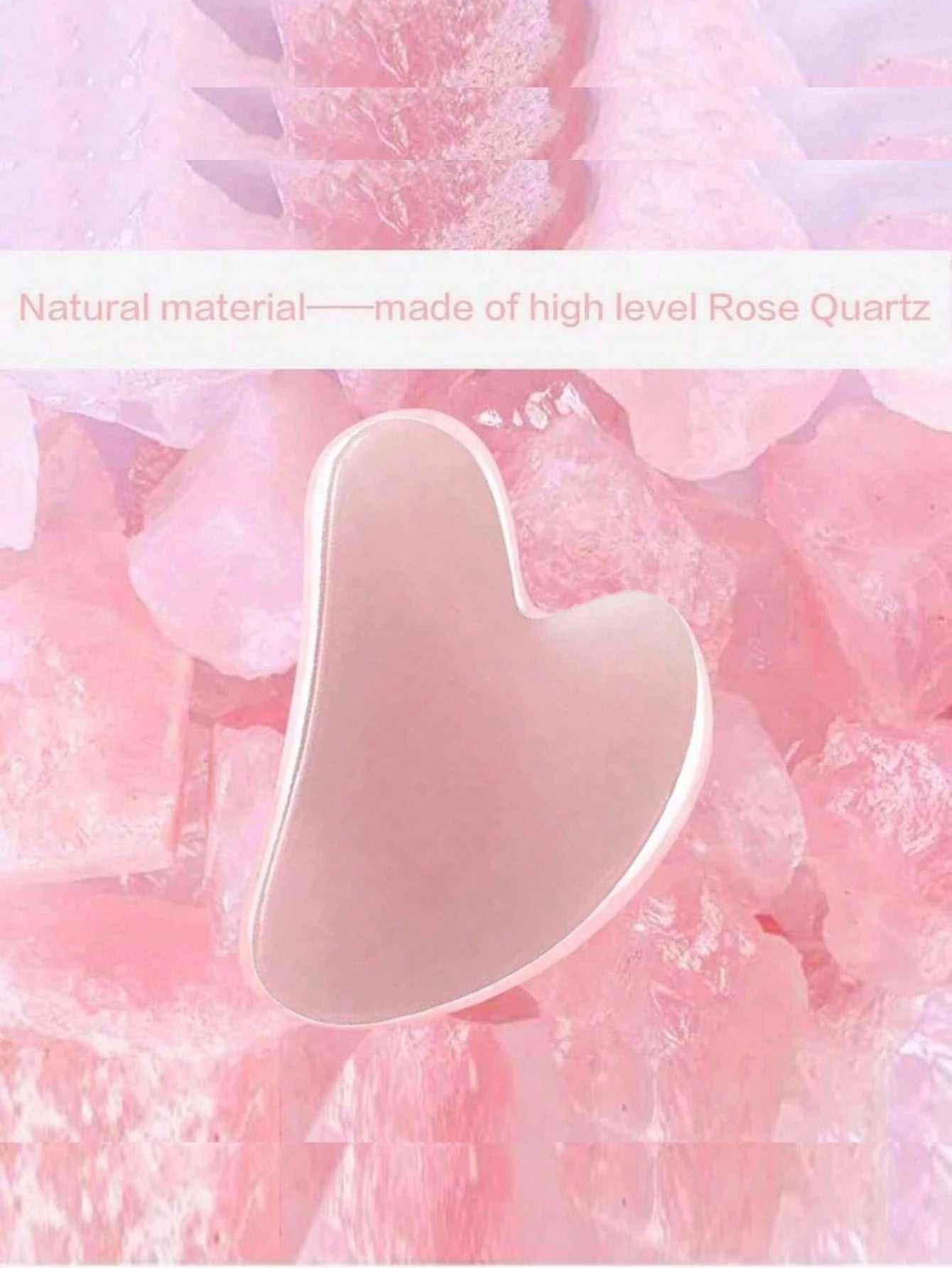 Natural Jade Gua Sha Massage Board, Rose Quartz Gua Sha Board, Jade Facial Massage Tool, Suitable For Facial, Neck, Back And Body Gua Sha Massage