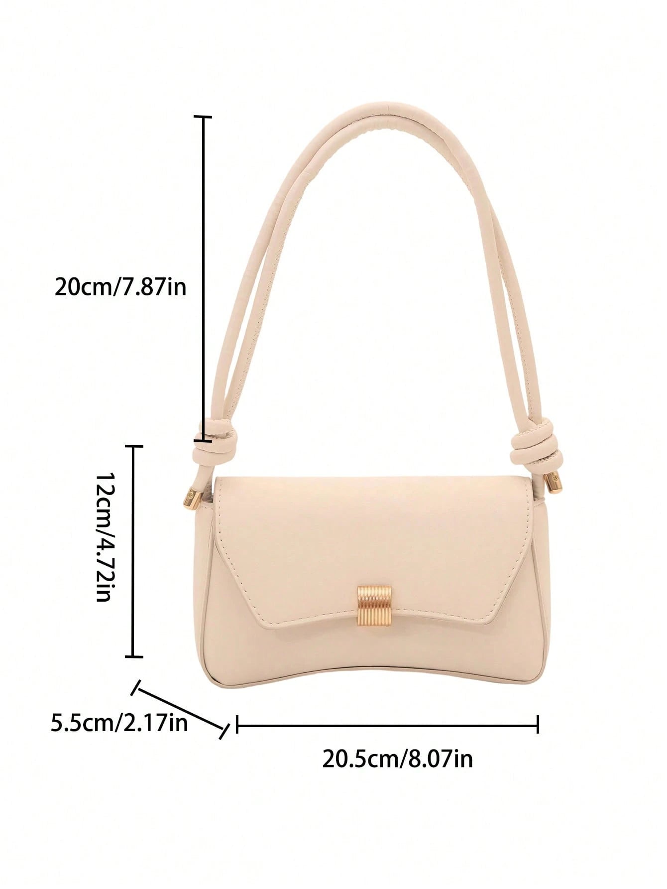 New Fashionable Casual Metal Hardware Popular Coin Purse Women's Bag, Solid Color PU Leather