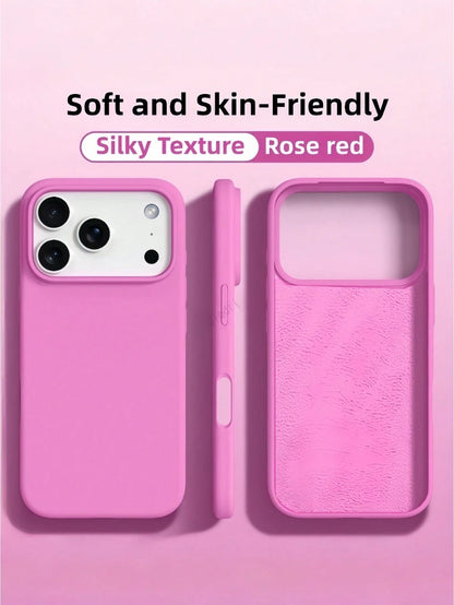 New Luxury Shock-Absorbing Soft Beige Phone Case, Suitable For IPhone 17 Air 16 15 Pro 14 Plus 13 12 11 17 Pro Max XR XS Max X/XS 7/8 Plus 7/8, Anti-Fall Smooth, Anti-Shock Design, Fashion Minimalist