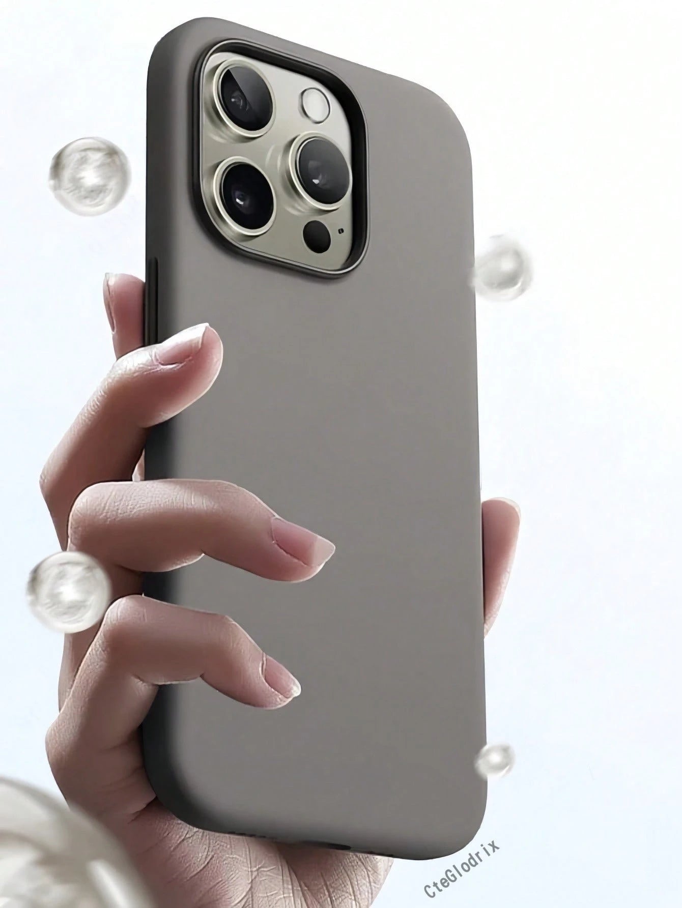 New Luxury Shock-Absorbing Soft Beige Phone Case, Suitable For IPhone 17 Air 16 15 Pro 14 Plus 13 12 11 17 Pro Max XR XS Max X/XS 7/8 Plus 7/8, Anti-Fall Smooth, Anti-Shock Design, Fashion Minimalist