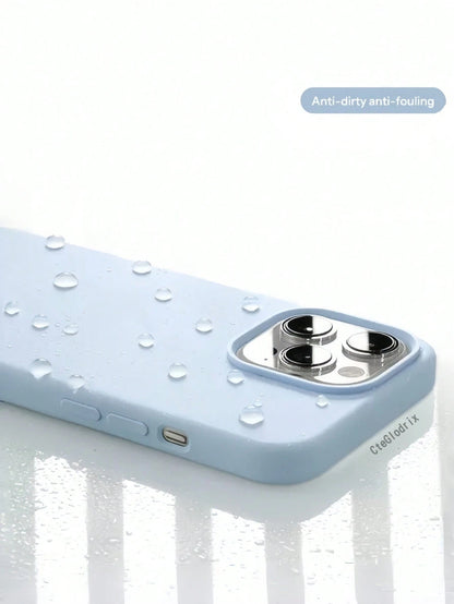 New Luxury Shock-Absorbing Soft Beige Phone Case, Suitable For IPhone 17 Air 16 15 Pro 14 Plus 13 12 11 17 Pro Max XR XS Max X/XS 7/8 Plus 7/8, Anti-Fall Smooth, Anti-Shock Design, Fashion Minimalist