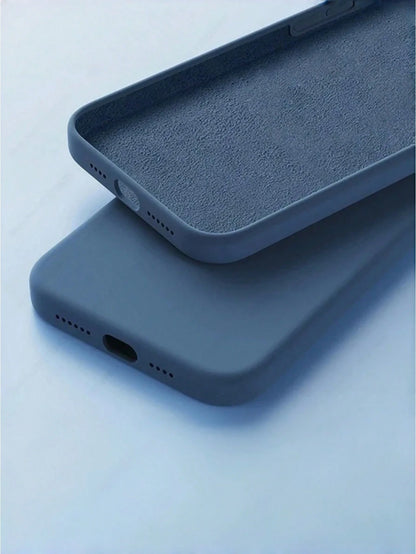 New Luxury Shock-Absorbing Soft Beige Phone Case, Suitable For IPhone 17 Air 16 15 Pro 14 Plus 13 12 11 17 Pro Max XR XS Max X/XS 7/8 Plus 7/8, Anti-Fall Smooth, Anti-Shock Design, Fashion Minimalist