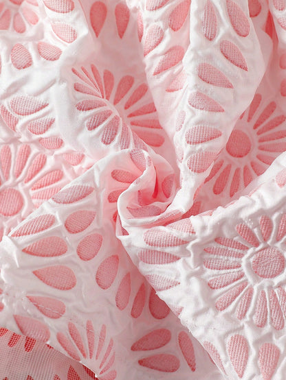 Newborn Baby Girl White Sleeveless Lace Collar Patchwork Pink Bow Dress New Elegant Retro Cute Fabric Comfortable