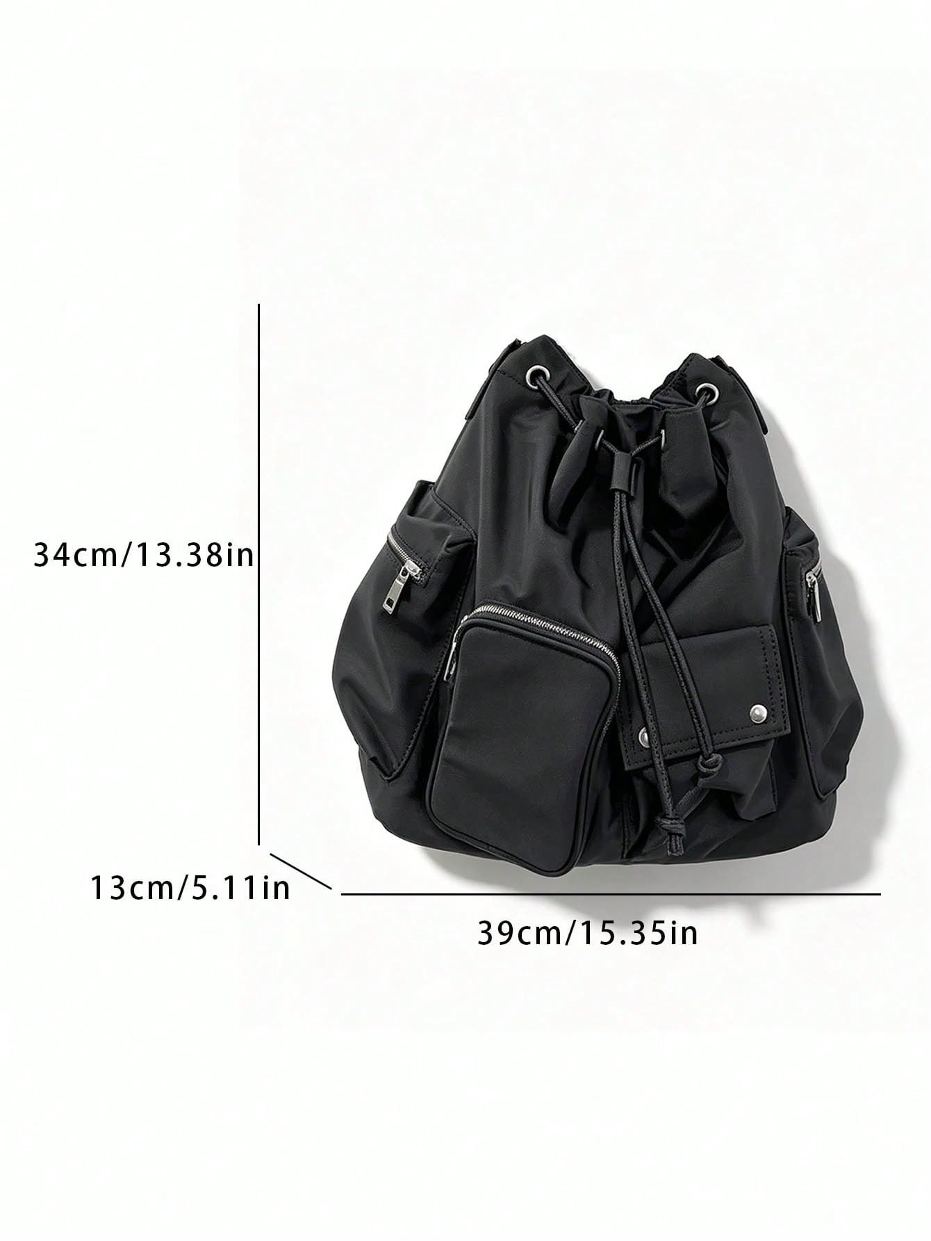 Nicekee Casual Versatile Large Capacity Shoulder Bag, Multi Pocket Design, Simple And Stylish Solid Color Multifunctional Personalized Crossbody Bag
