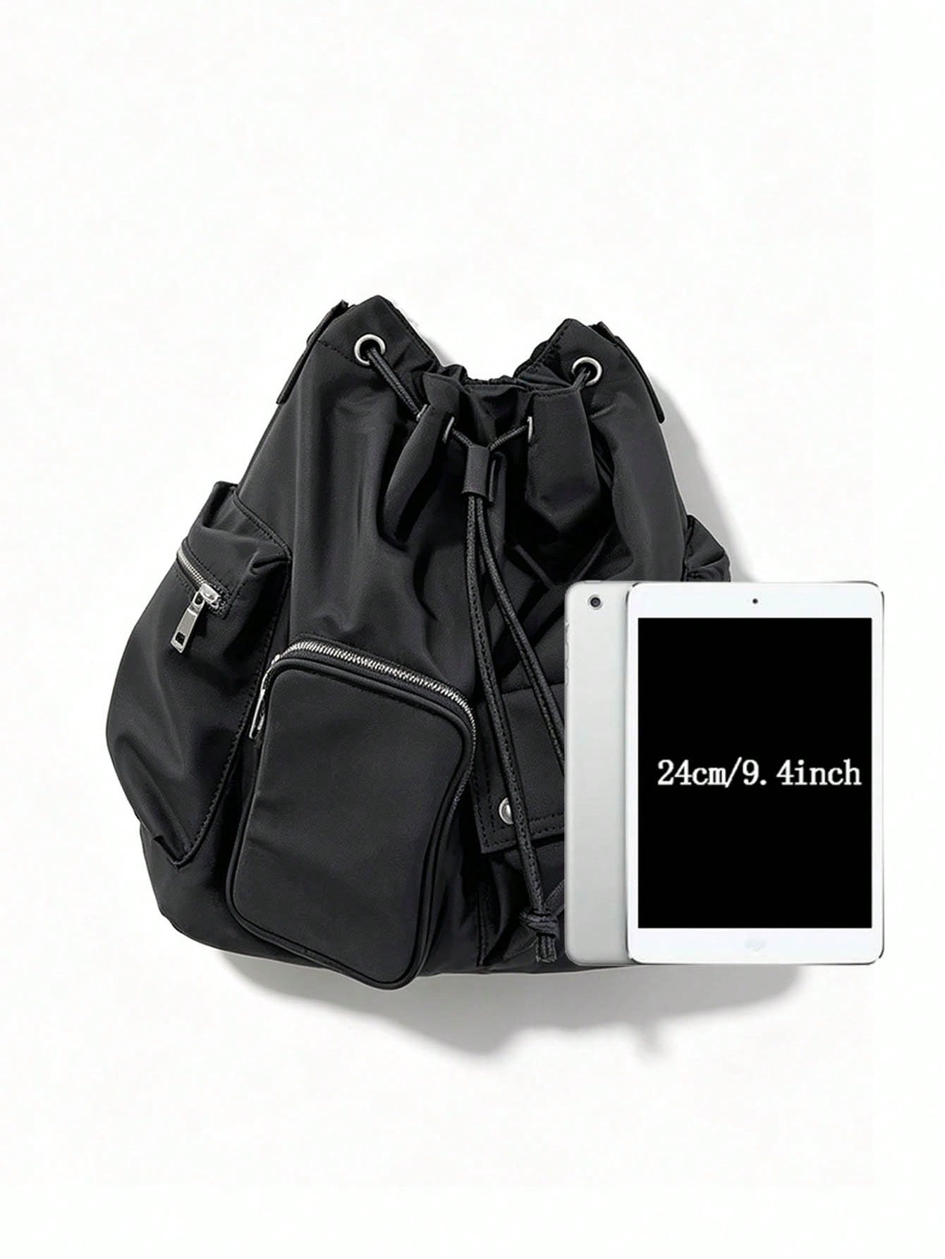 Nicekee Casual Versatile Large Capacity Shoulder Bag, Multi Pocket Design, Simple And Stylish Solid Color Multifunctional Personalized Crossbody Bag