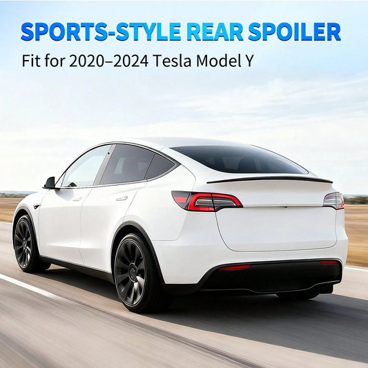 Nilight Rear Trunk Spoiler Compatible With Tesla Model Y 2020-2024, Matte Black Performance Ducktail Wing, ABS Exterior Body Styling Accessories