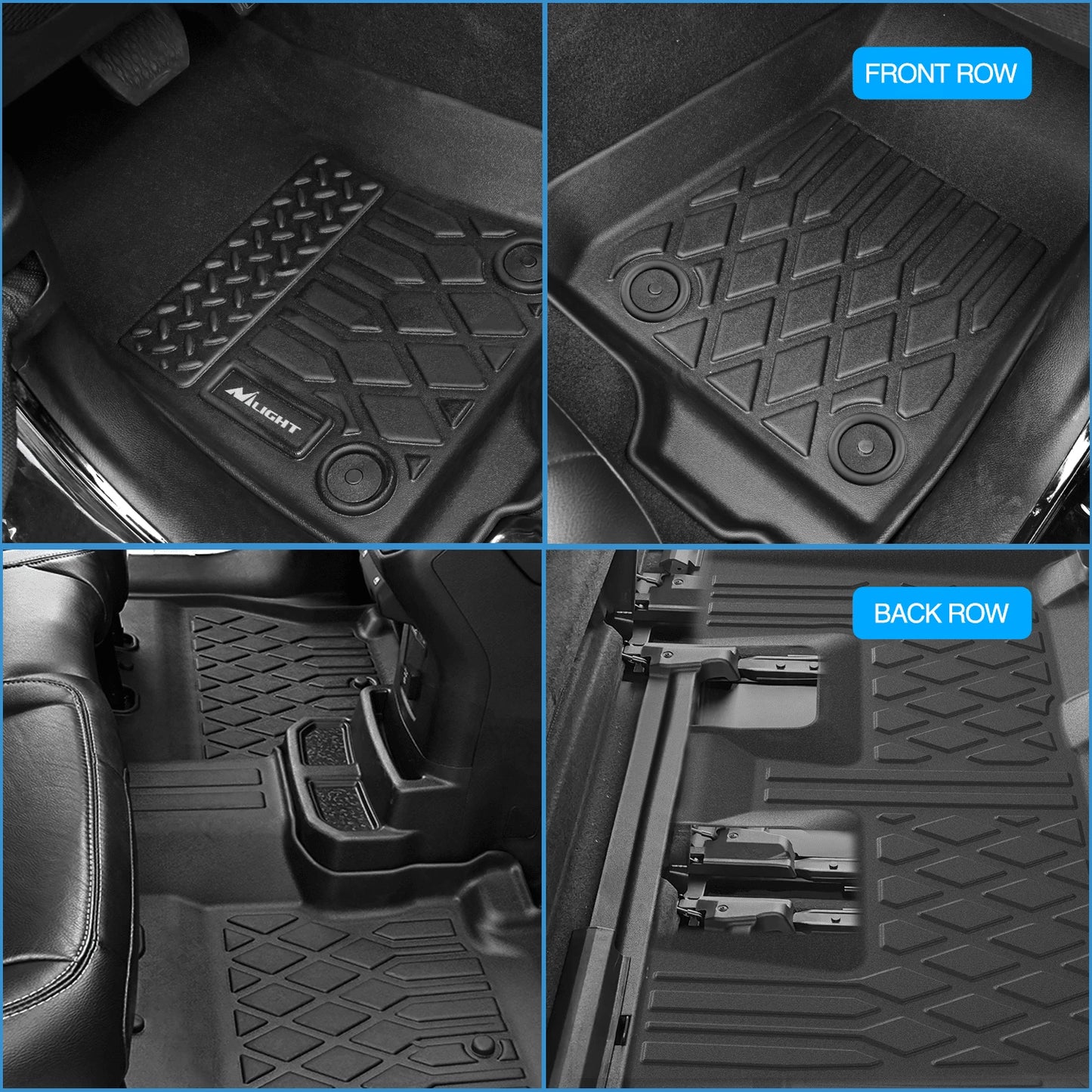Nilight TPE Floor Mats Compatible With Toyota Crown 2023-2025 Luxury TPE Car Floor Mats Custom Fit Waterproof All Weather Floor Liners Dirt Resistant Non Slip Interior Accessories
