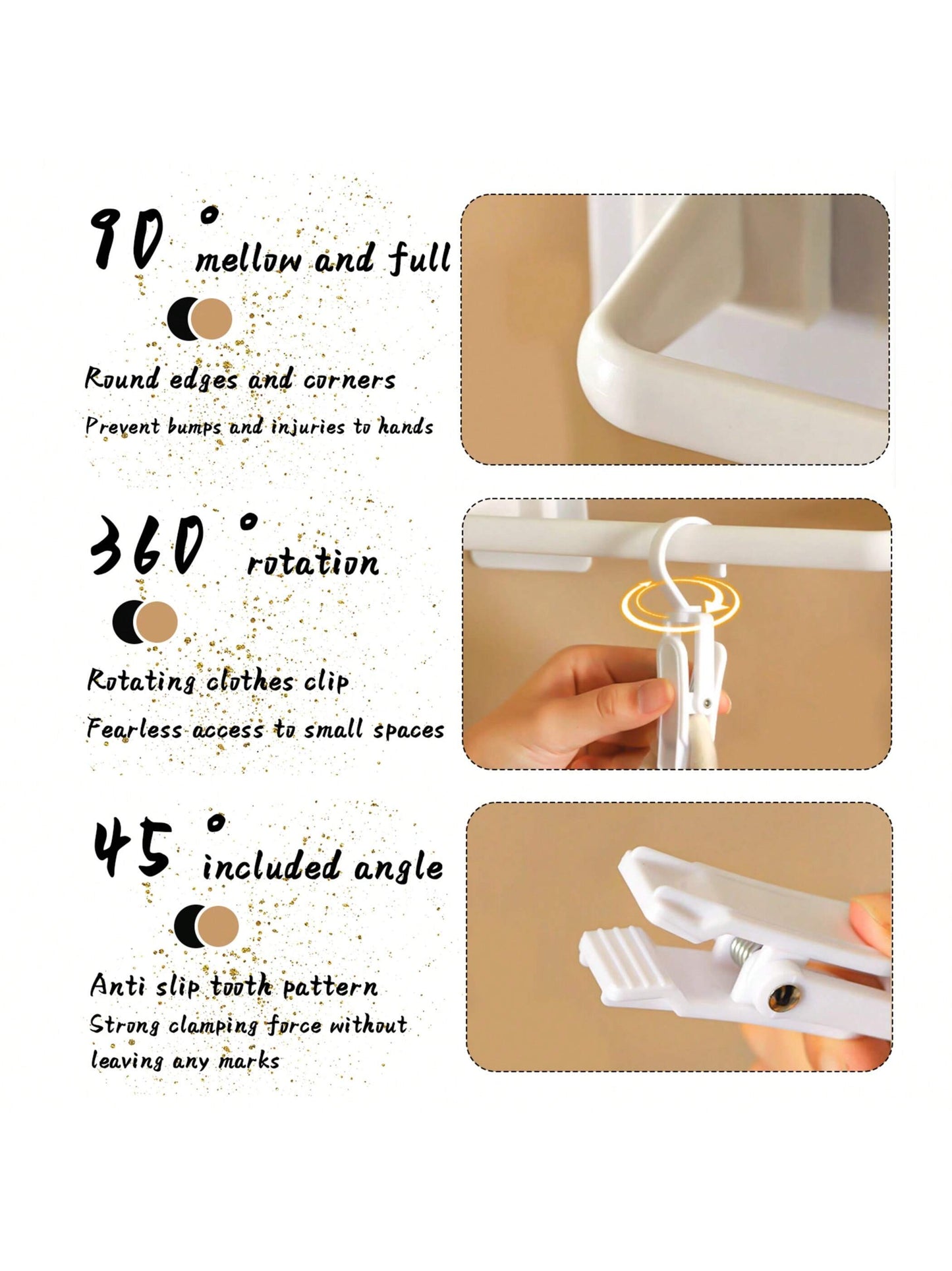 No-Drilling Shelf With 10 Clips, Baby Wardrobe Organizer For Clothes, Bibs, Hats, Socks And Underwear Love Valentine