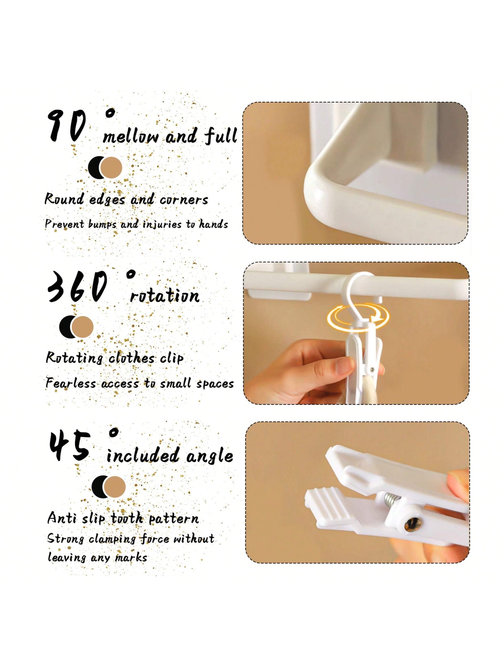 No-Drilling Shelf With 10 Clips, Baby Wardrobe Organizer For Clothes, Bibs, Hats, Socks And Underwear Love Valentine