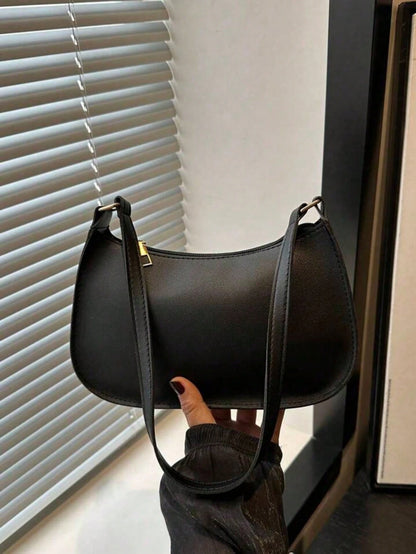 Novachic Women's Autumn Outfit, Cute Cherry Pendant Decoration, Minimalist Shoulder Underarm Bag, Zipper Closure, Vintage Style