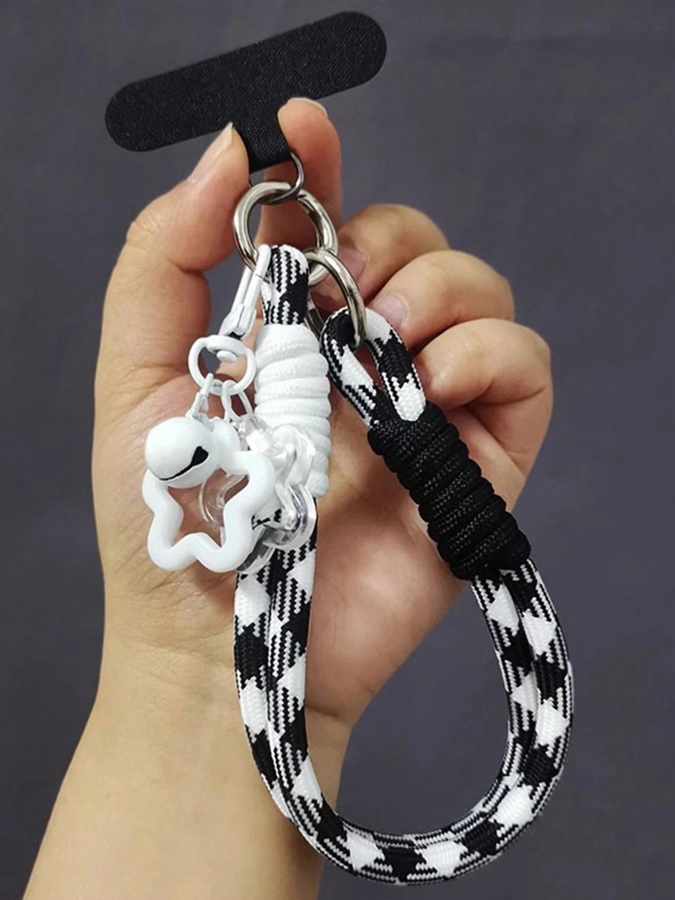 Nylon Wrist Strap, Suitable For Phone Cases, Universal Clip-On Lanyard, Woven Cord Wrist Strap With Charms, Suitable For Women, Shopping Anti-Drop Pendant Accessory Gifts For Mother, Family, Friends